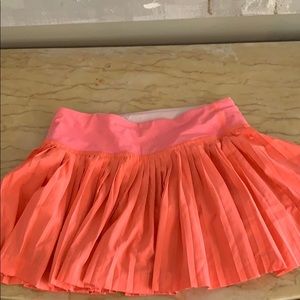 Coral lulu lemon tennis skirt